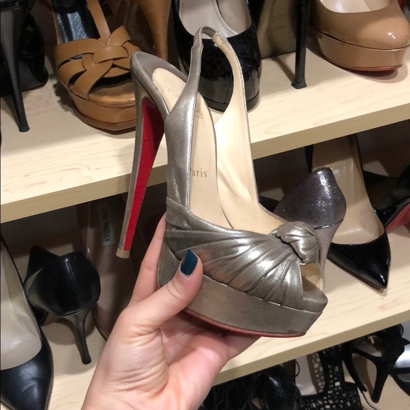COPY - Christian Louboutin Jenny Slingback OpenToe Heels - Picture 5 of 6